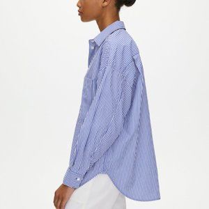 Aritzia Everyday STRIPED Button-Up Shirt